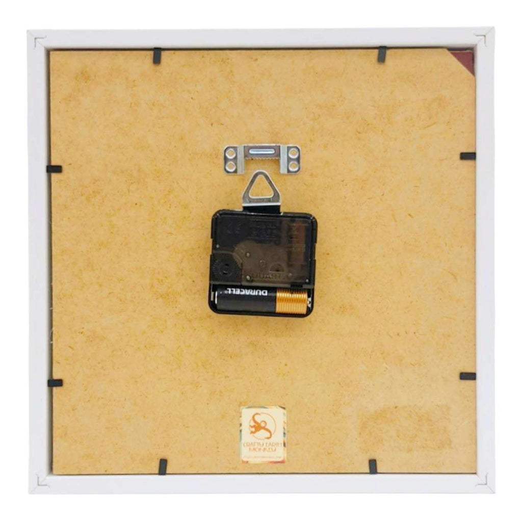 Clock - Vintage Game Board (Word Scramble) by Crafty Earth Monkey