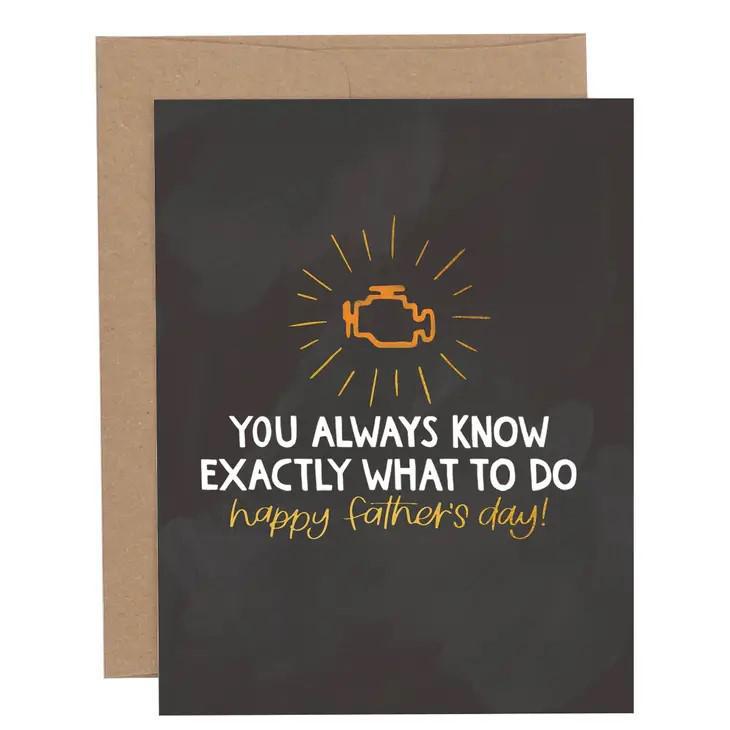 Card - Father's Day - Engine Light by 1Canoe2