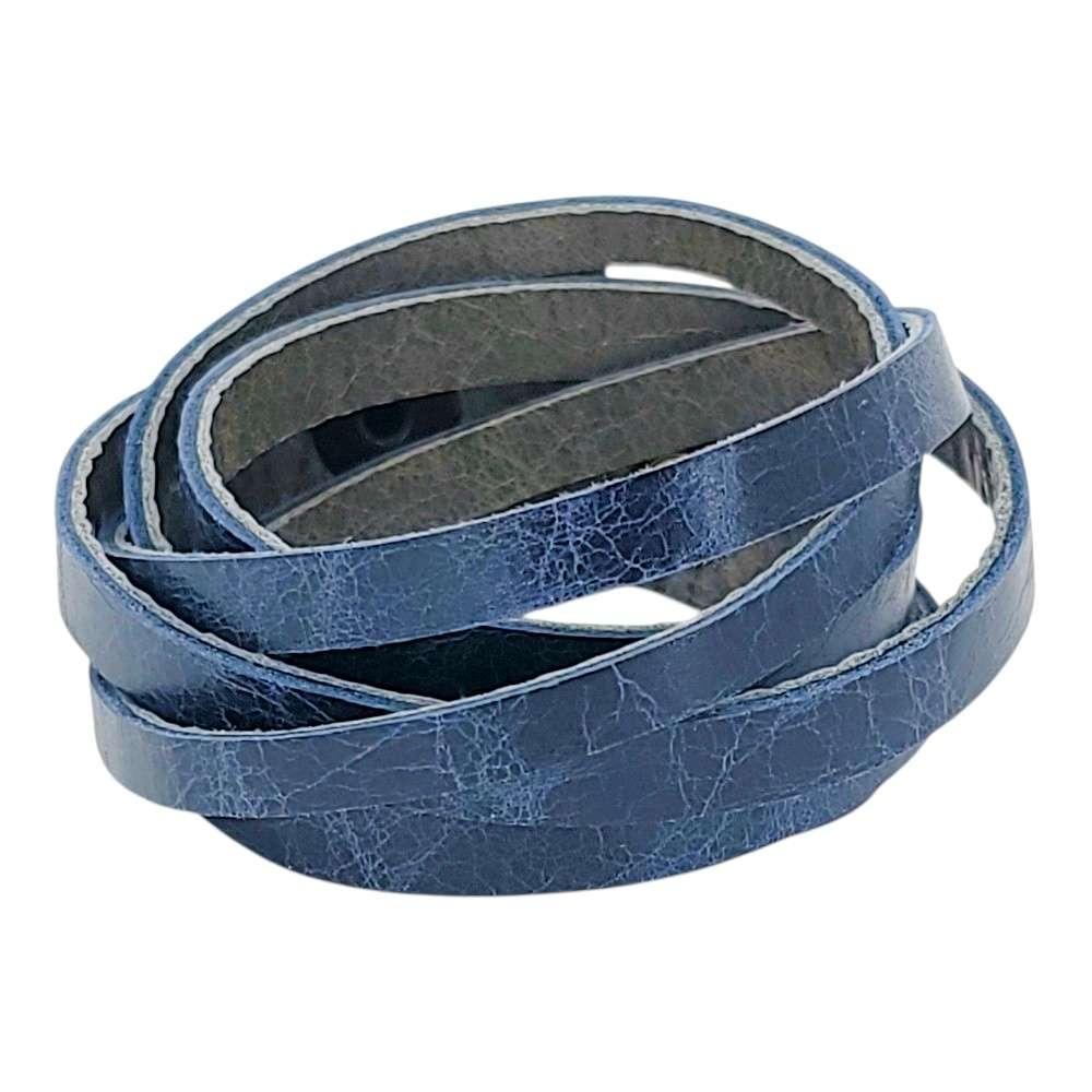 Bracelet - Double Wrap (Midnight Blue and Gray) by Oliotto