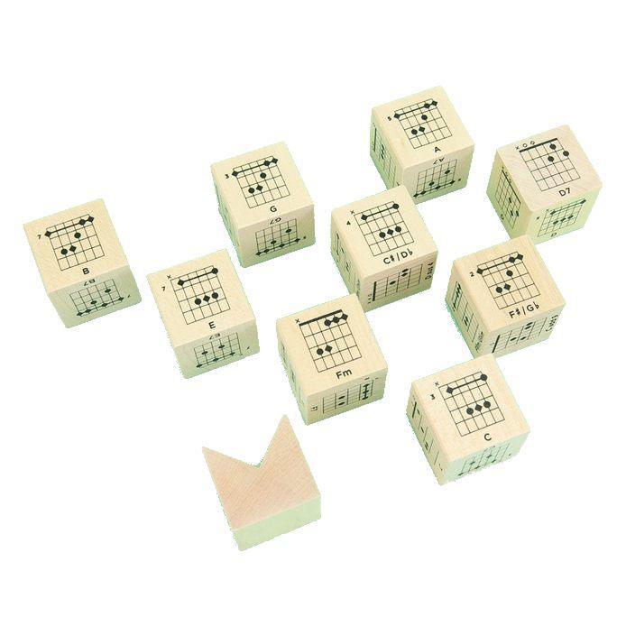 Blocks - Guitar Chord Cubes (Set of 10) by Uncle Goose
