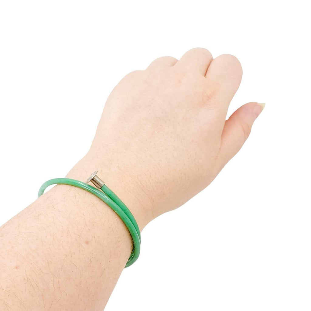 Bracelet - Vintage Knitting Needle (Green) by Crafty Earth Monkey