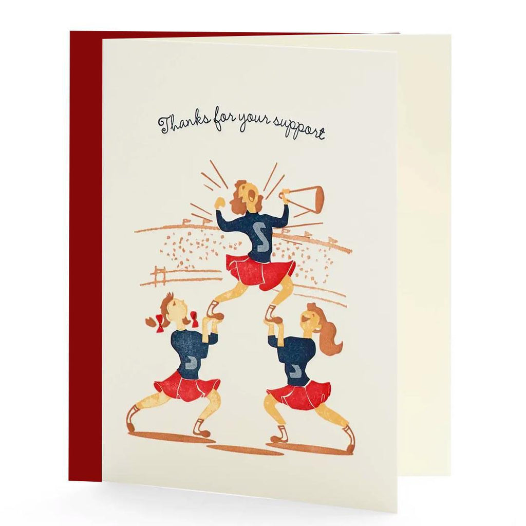 Card - Thank You - Cheerleaders Thanks for Your Support by Ilee Papergoods