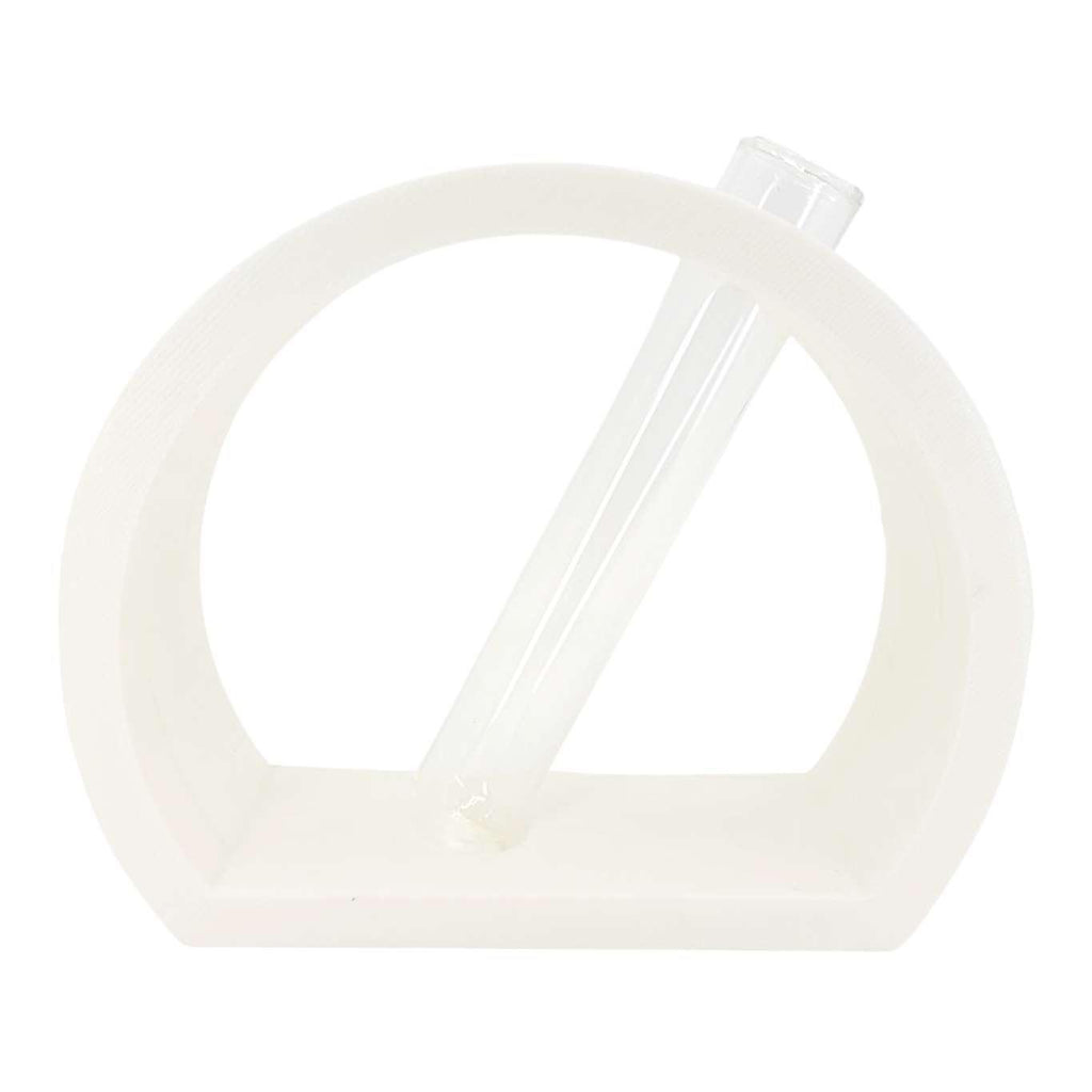 Vase - Half Moon Propagation Station (White) by Rosebud Homegoods