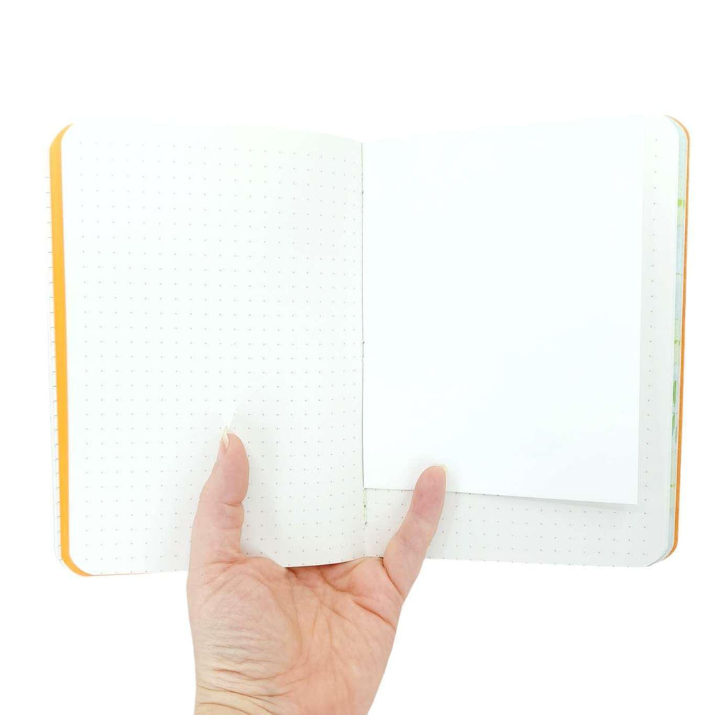 Journal - Orange Mixed Paper Notebook (Large or Small) by Original Brooks