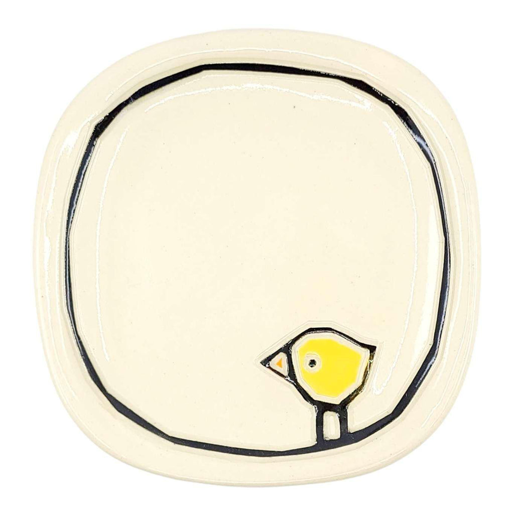 Small Plate - Yellow Bird Dish by Susan Stone Design