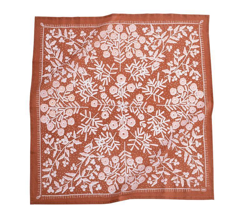 Bandana - Terra (Copper Floral) by Handker Bandanas