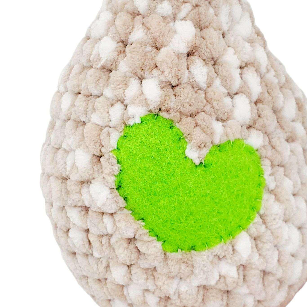 Plush Toy - Medium Tan Chicken (Green Heart Rainbow Comb) by Moyo Workshop