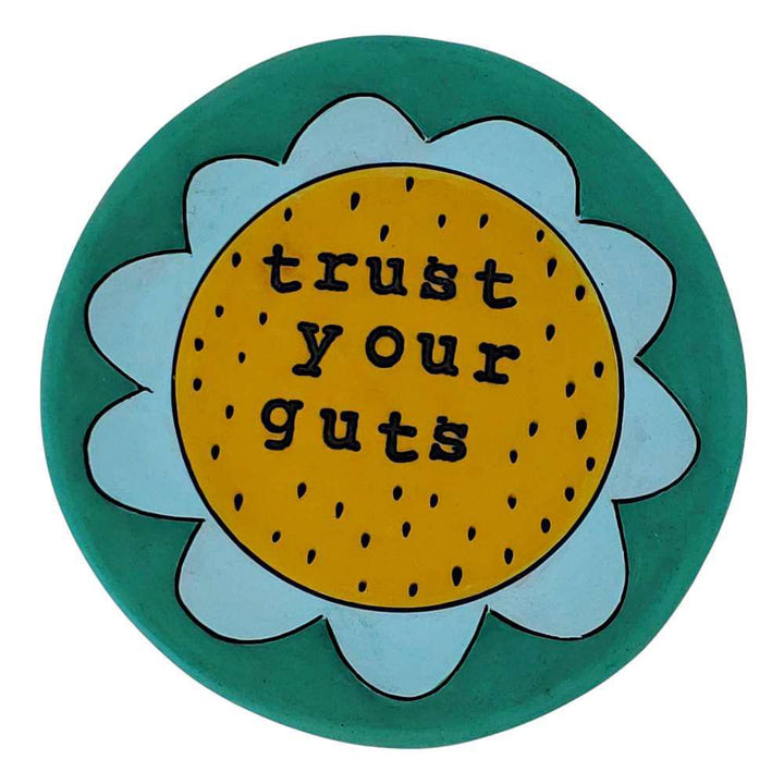 Ring Dish - 5in - Trust Your Guts (Assorted Colors) by Leslie Jenner Handmade