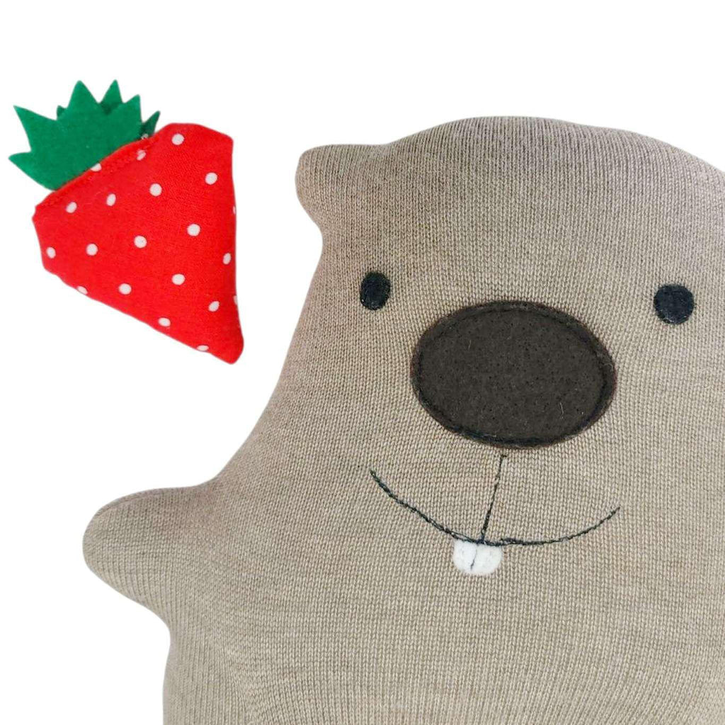 Plush - Happy Groundhog (Strawberry) by The Happy Groundhog Studio