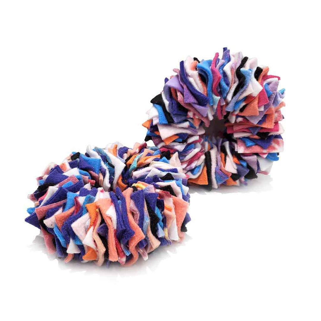 Pet Toy - Mini 4in - Snuffle Donut (Purple Pink) by Superb Snuffles
