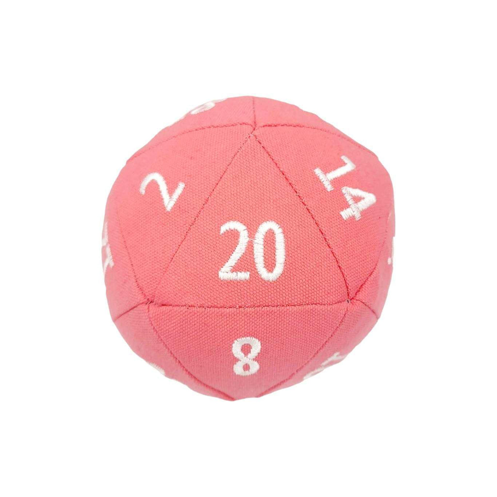 Plush - Small D20 in Assorted Pinks and Reds by Saving Throw Pillows