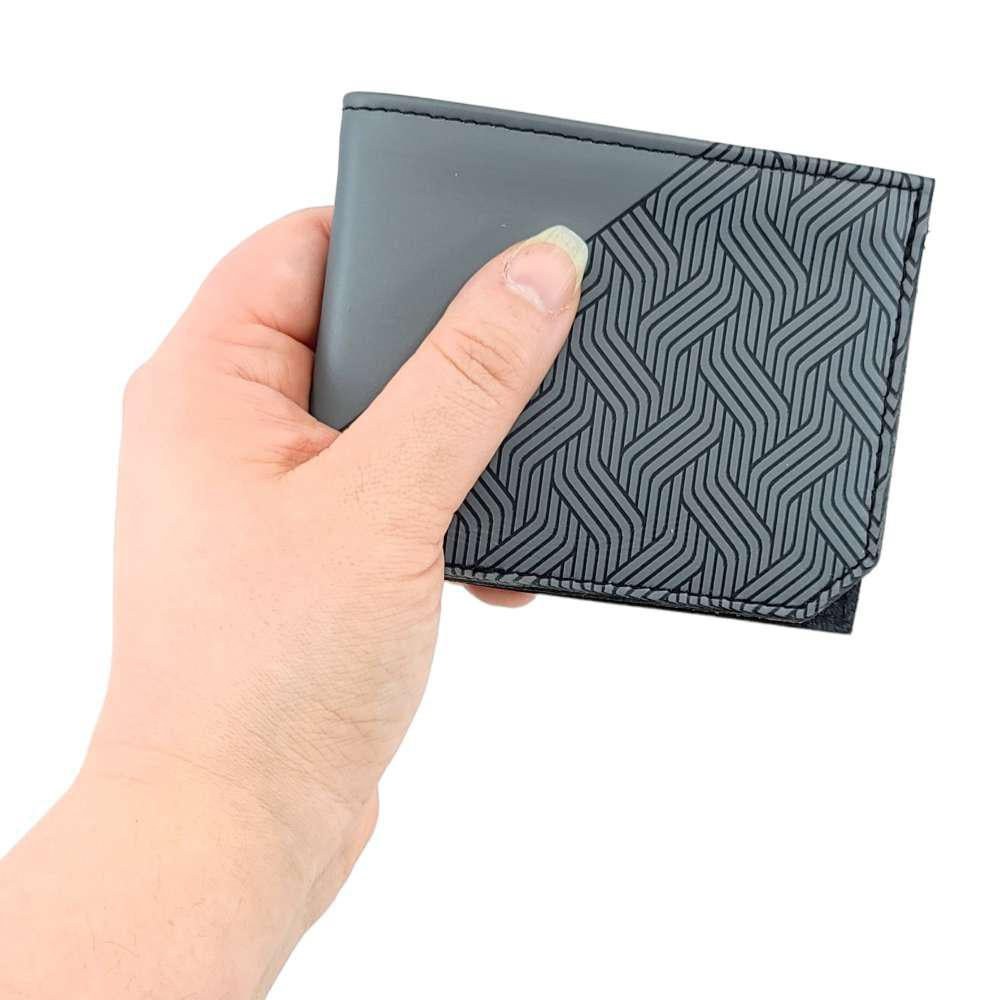 Leather Wallet - Gray Weave by Backerton