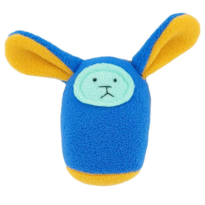 Plush Rattle - Blue Bunny (Mustard Yellow Ears) by Mr. Sogs