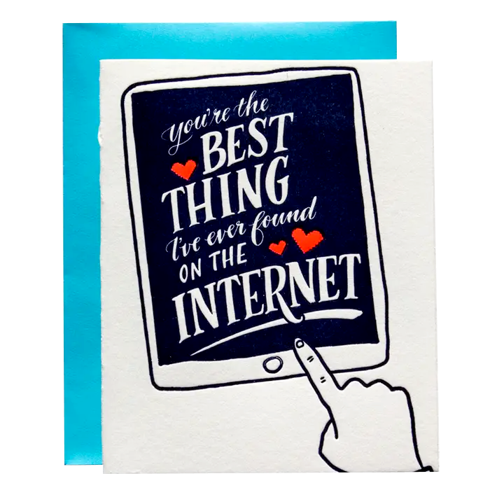 Card - Love & Friends - Best Thing on the Internet by Ladyfingers Letterpress