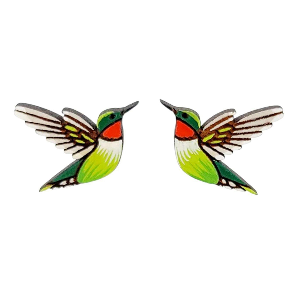 Earrings - Hummingbird (Studs) by Fresh Cuttery