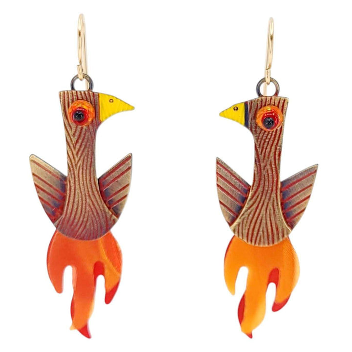 Earrings - Phoenix by Chickenscratch