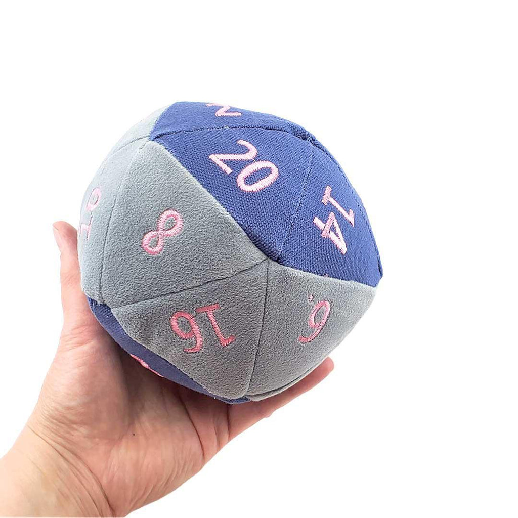 Plush - Small D20 in Assorted Blues and Purples by Saving Throw Pillows