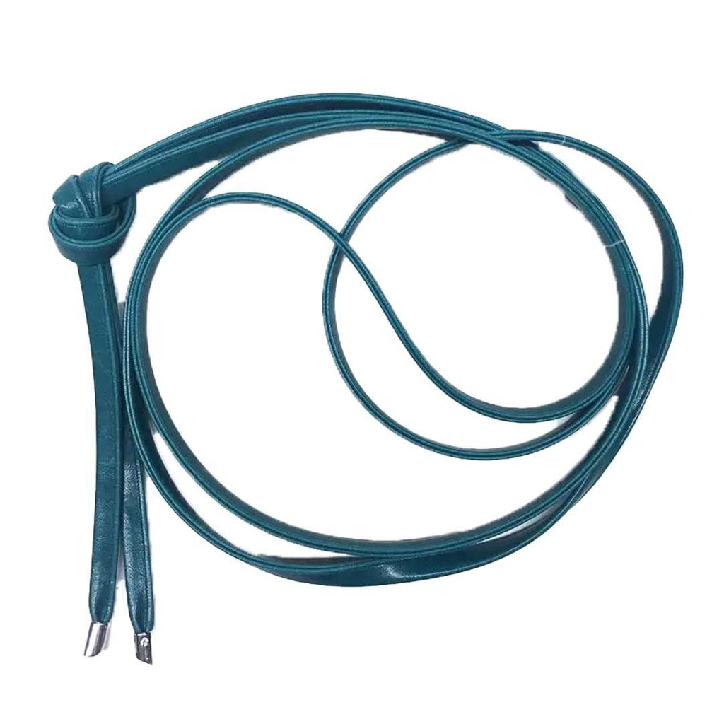 Belts - Skinny Wrap Belt Vegan Leather (Teal) by Crystalyn Kae