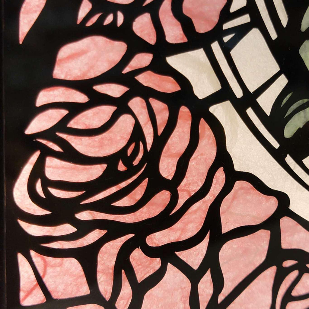 Lightbox - Hand Cut Paper Animal (Bunny Rabbit) by Squirrel Tacos Papercuts