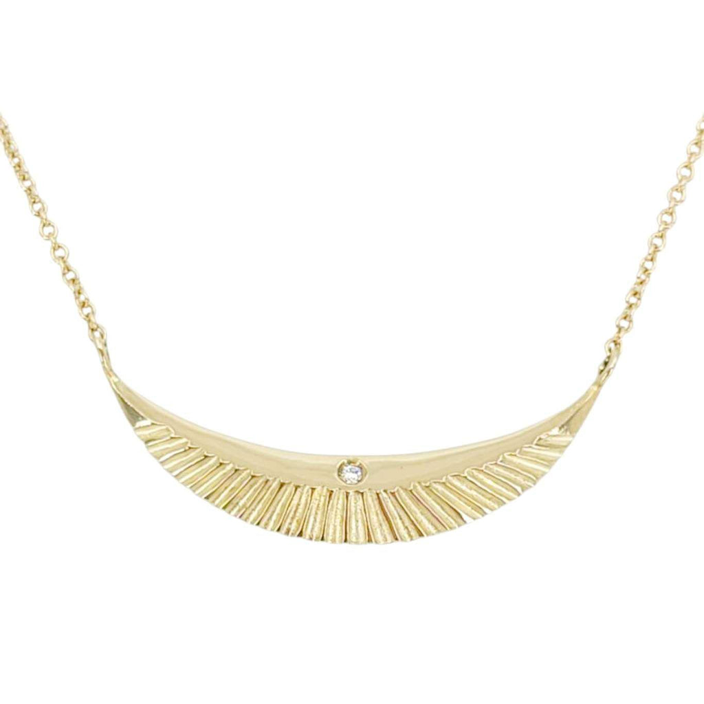 Necklace - Icarus (14k Yellow Gold, Diamond) by Corey Egan