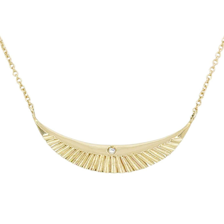 Necklace - Icarus (14k Yellow Gold, Diamond) by Corey Egan