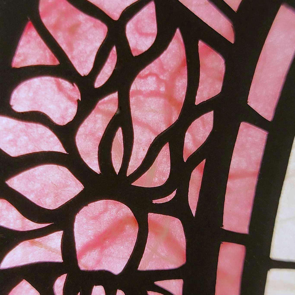 Lightbox - Hand Cut Paper Animal (Cat) by Squirrel Tacos Papercuts