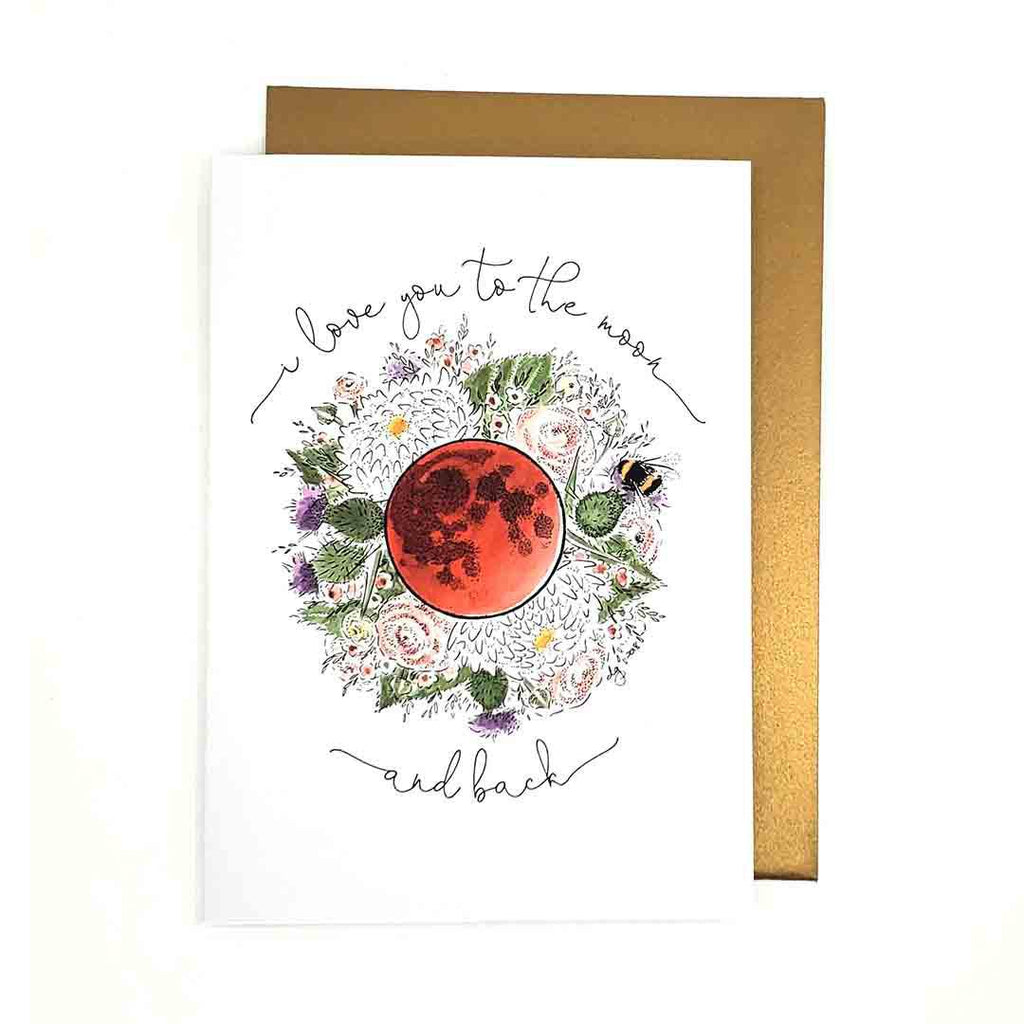 Card - Love You to the Moon by Darcy Goedecke