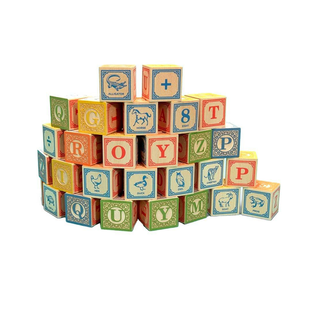 Blocks - Classic ABC with Canvas Bag (Set of 28) by Uncle Goose