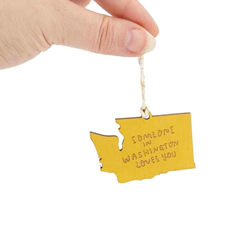 Ornaments - Small - WA State Someone in WA Loves You (Asst Colors) by SnowMade