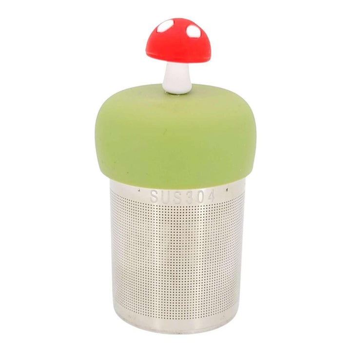 Tea Infuser - Candy Red Mushroom (Green Base) by Float2Infuse