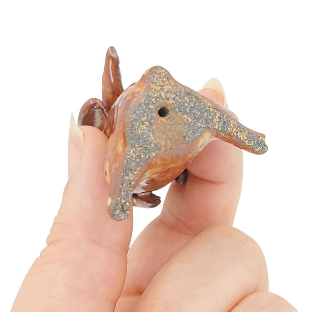 Collectible - Tea Pet Figurine (Brown Rabbit) by Mist Ceramics