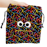 Bag - Chomper Buddy Drawstring (Crayons Yellow) by Peek A Boo Plush, image 5 of 5
