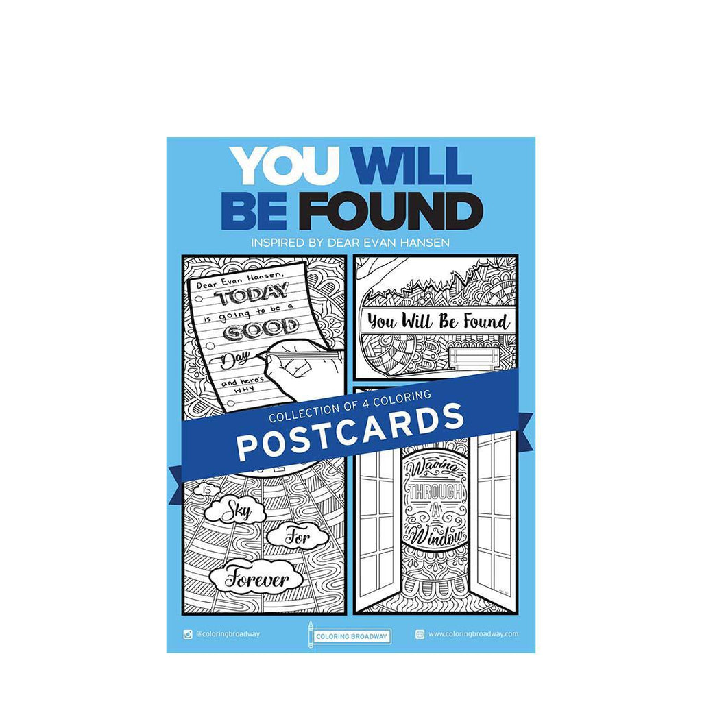 Coloring - You'll Be Found (Pages or Postcards) by Coloring Broadway