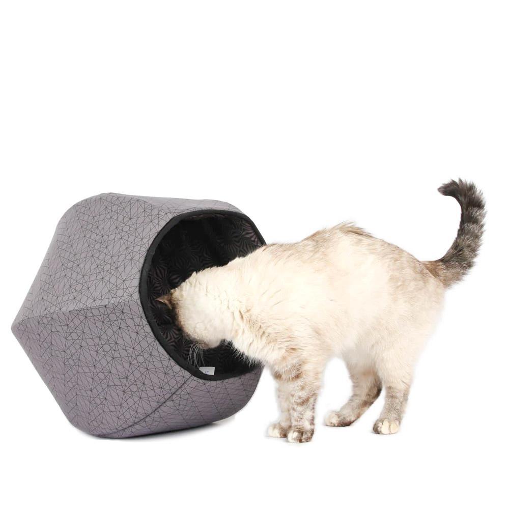 Regular The Cat Ball - Gray Black Geo Web (Gray with Black Lining) by The Cat Ball