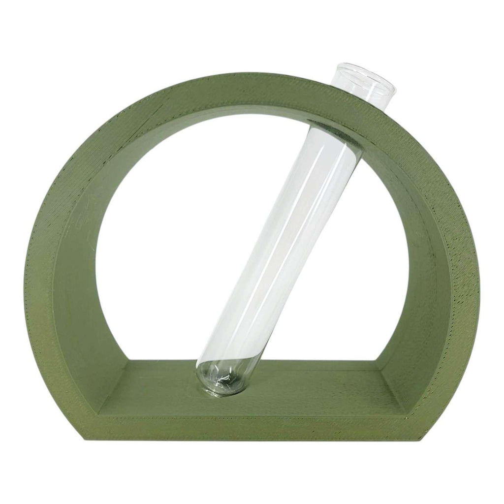 Vase - Half Moon Propagation Station (Green) by Rosebud Homegoods