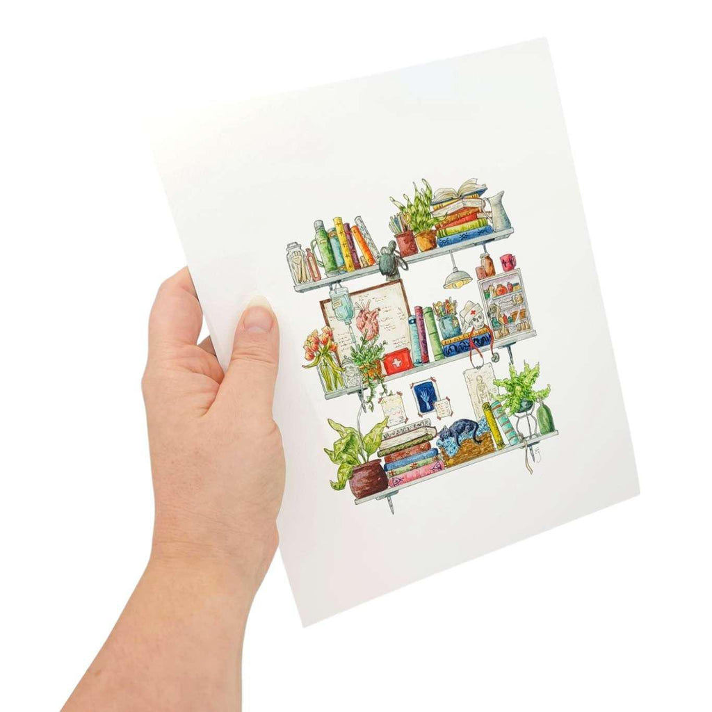 Art Print - 8x10 - The Nurse's Shelves by Lizzy Gass