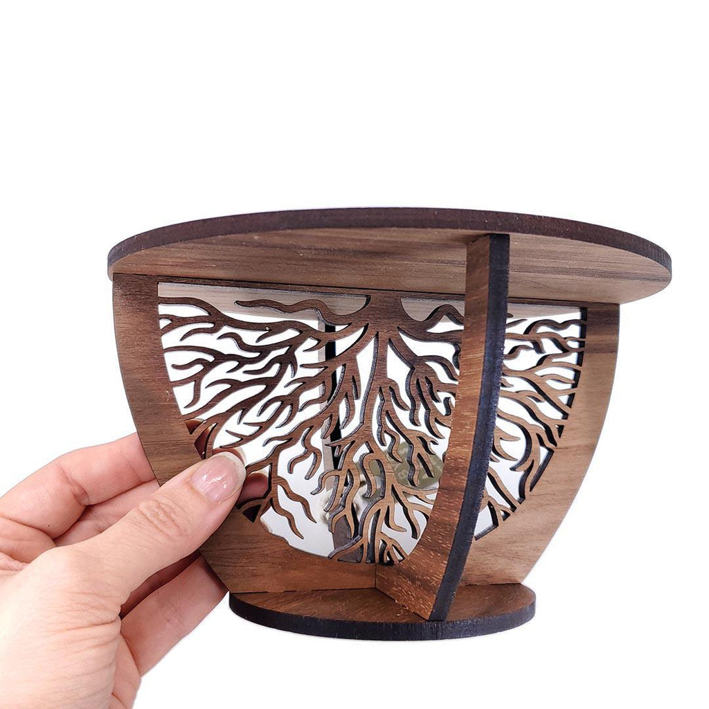 Plant Stand - Roots Walnut by 6 by 6