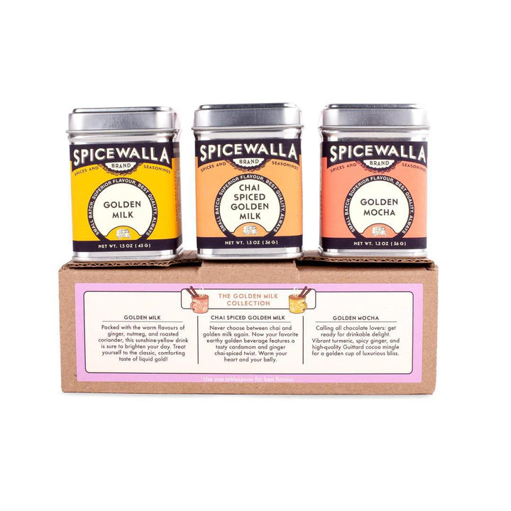 3 Pack  - Golden Milk Collection Small 1.3oz Tins by Spicewalla