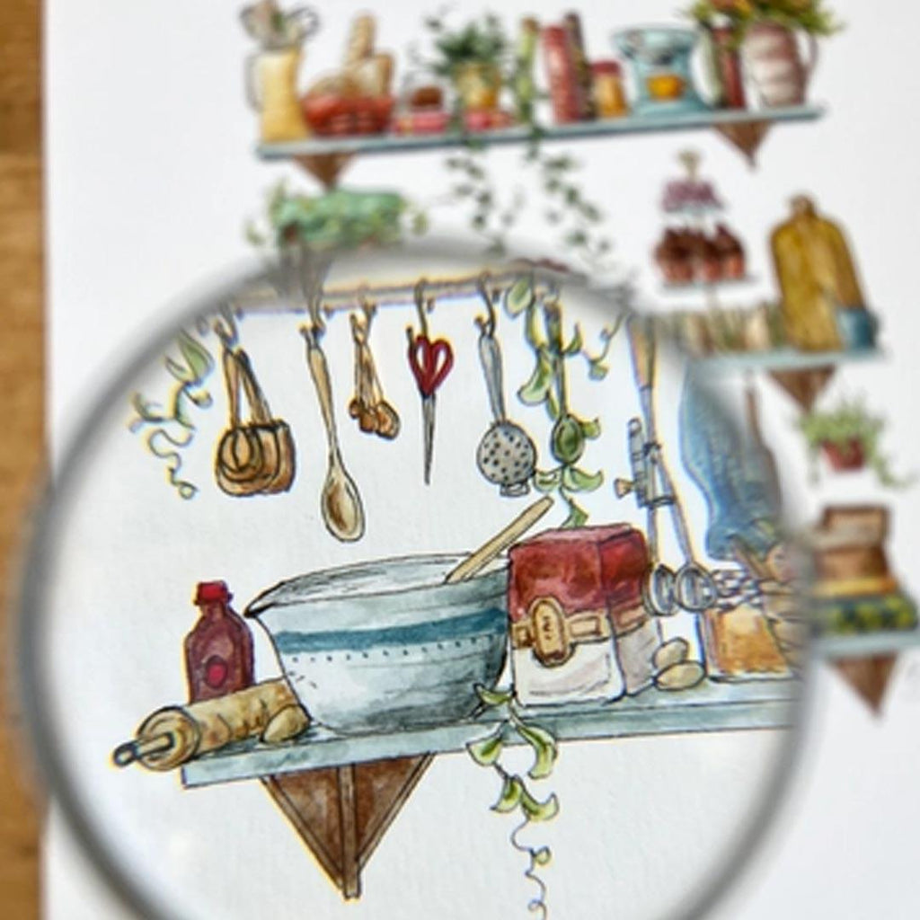 Art Print - 8x10 - The Baker's Shelves by Lizzy Gass