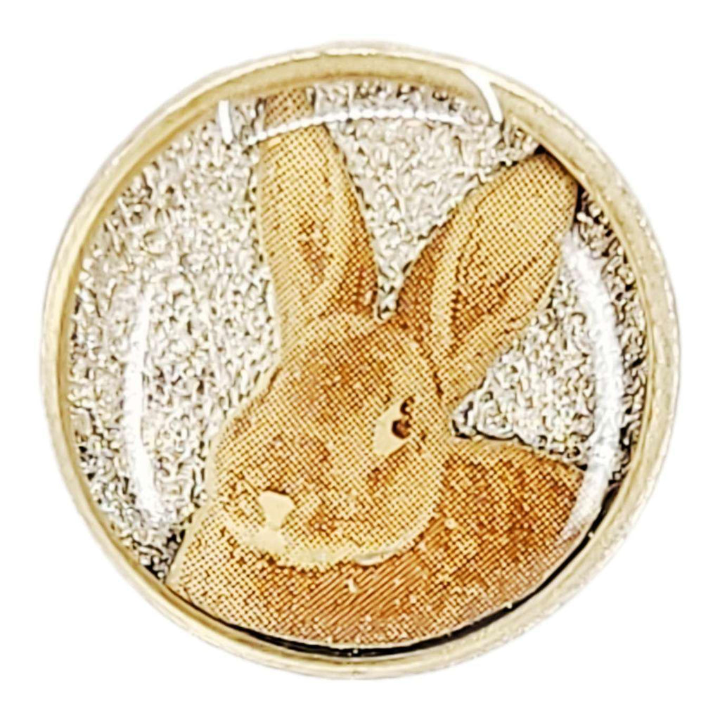 Lapel Pin - Bunny Rabbit Brown by XV Studios