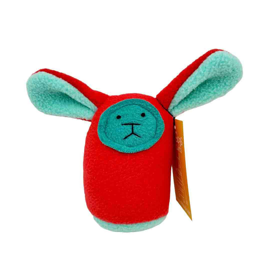 Plush Rattle - Red Bunny by Mr. Sogs