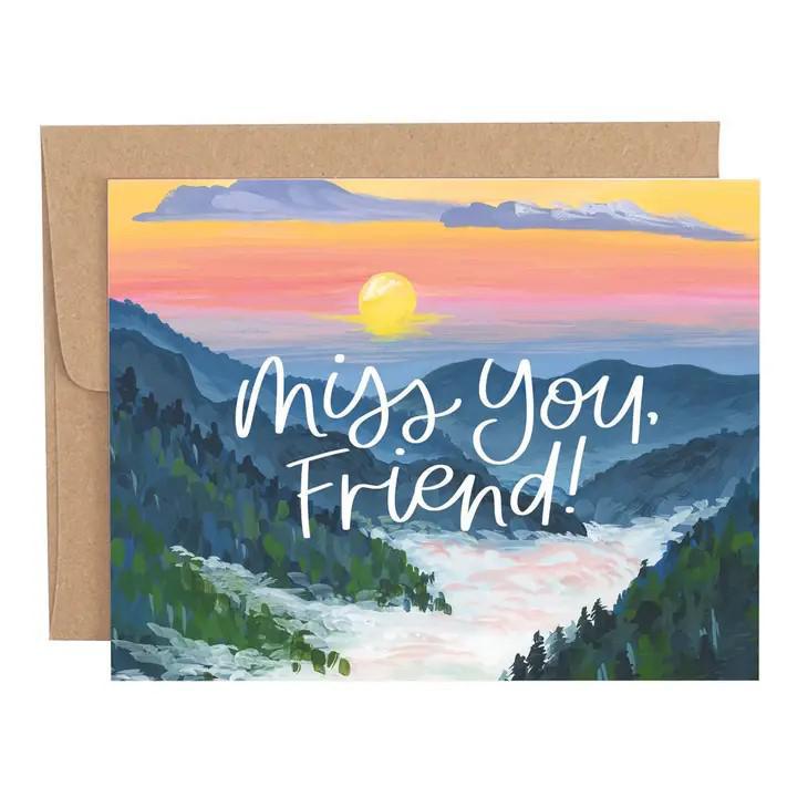 Card - Miss You - Smoky Mountains by 1Canoe2