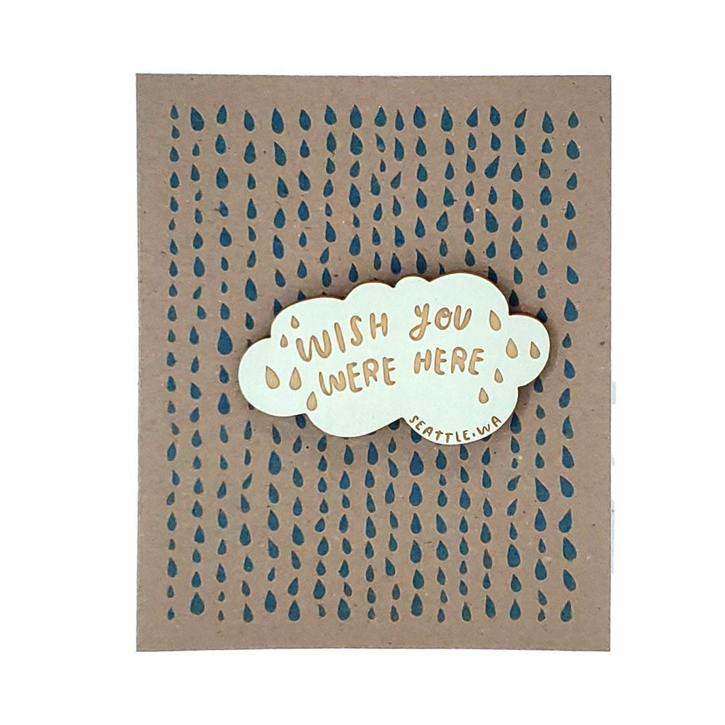 Magnet Card - Cloud Wish You were Here (Sage) by SnowMade