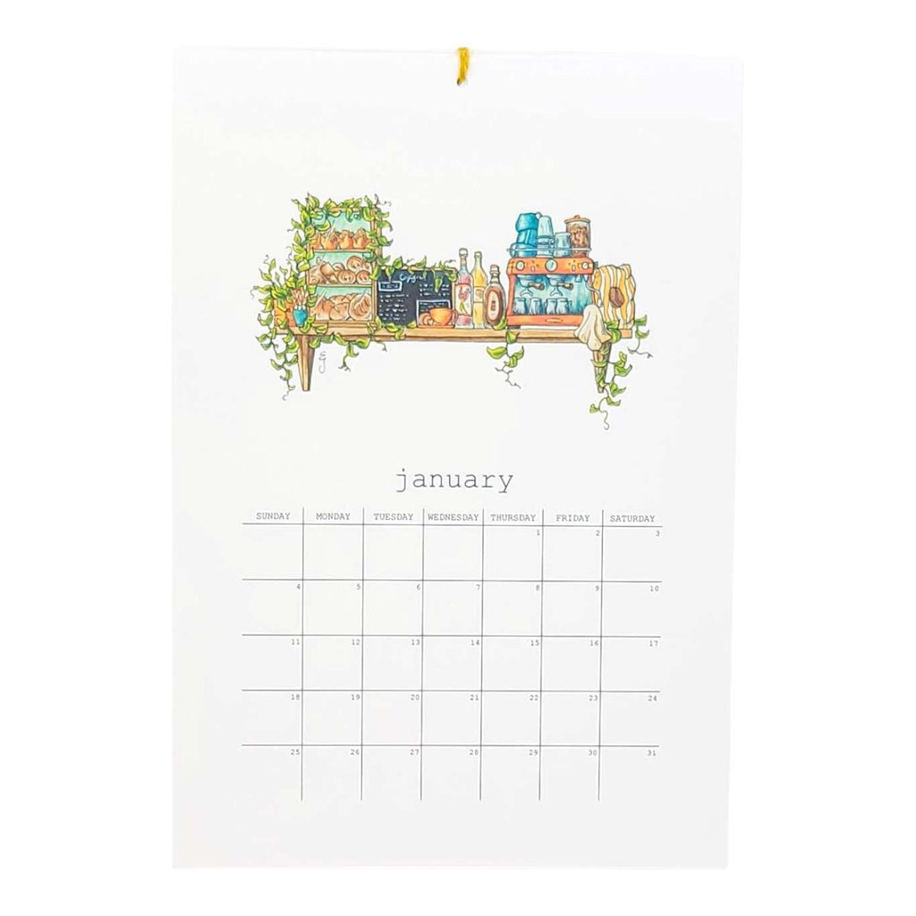 Calendar - 2026 Whimsical Shelves  by Lizzy Gass