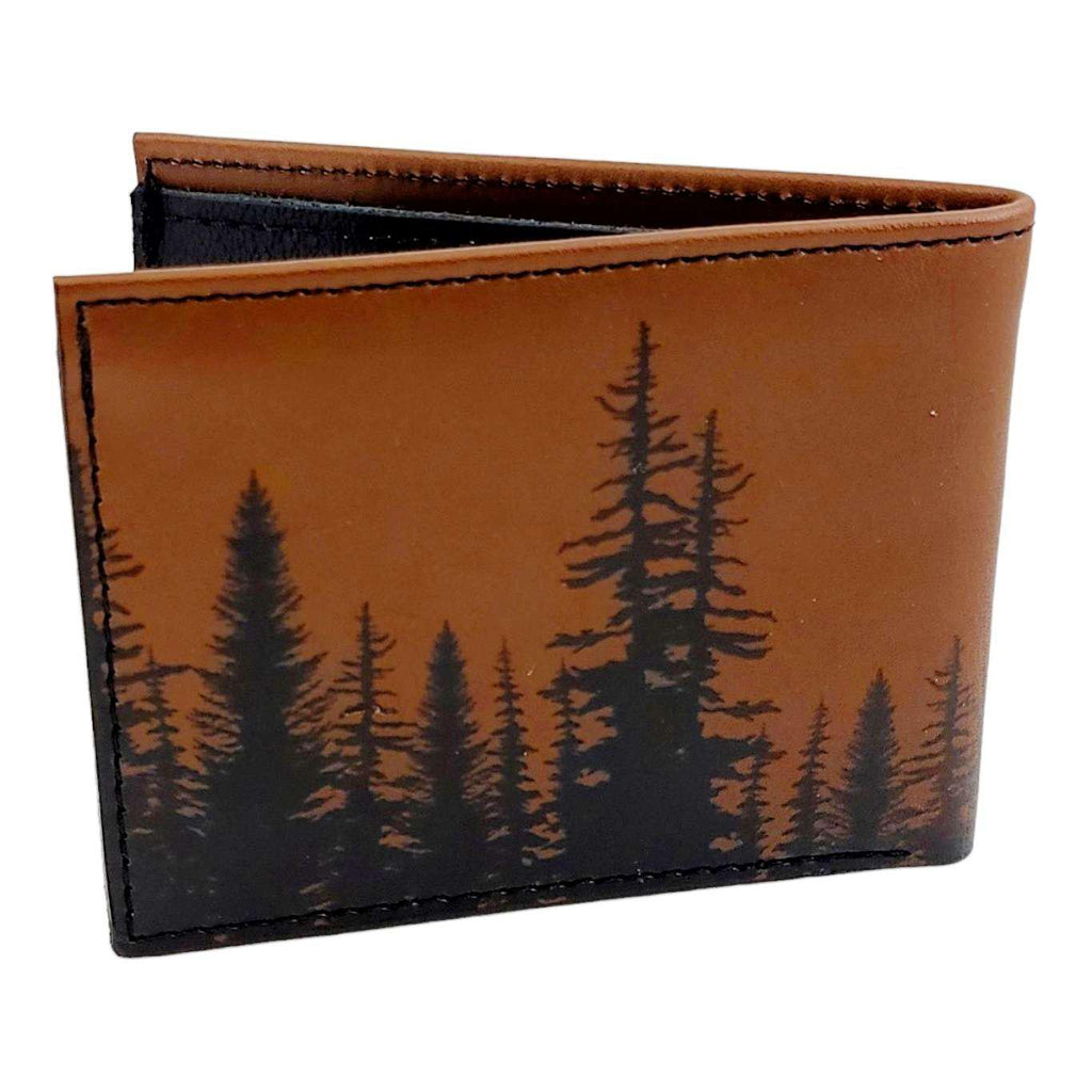 Leather Wallet - Brown Trees by Backerton