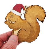 Ornament - 3.25in - Santa Squirrel by The Handmade Showroom, image 2 of 3