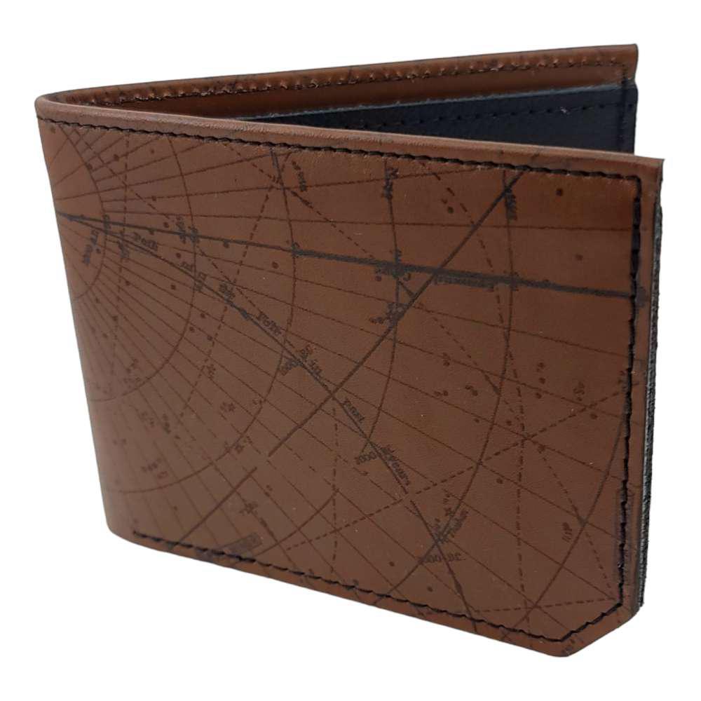 Leather Wallet - Brown Star Map by Backerton