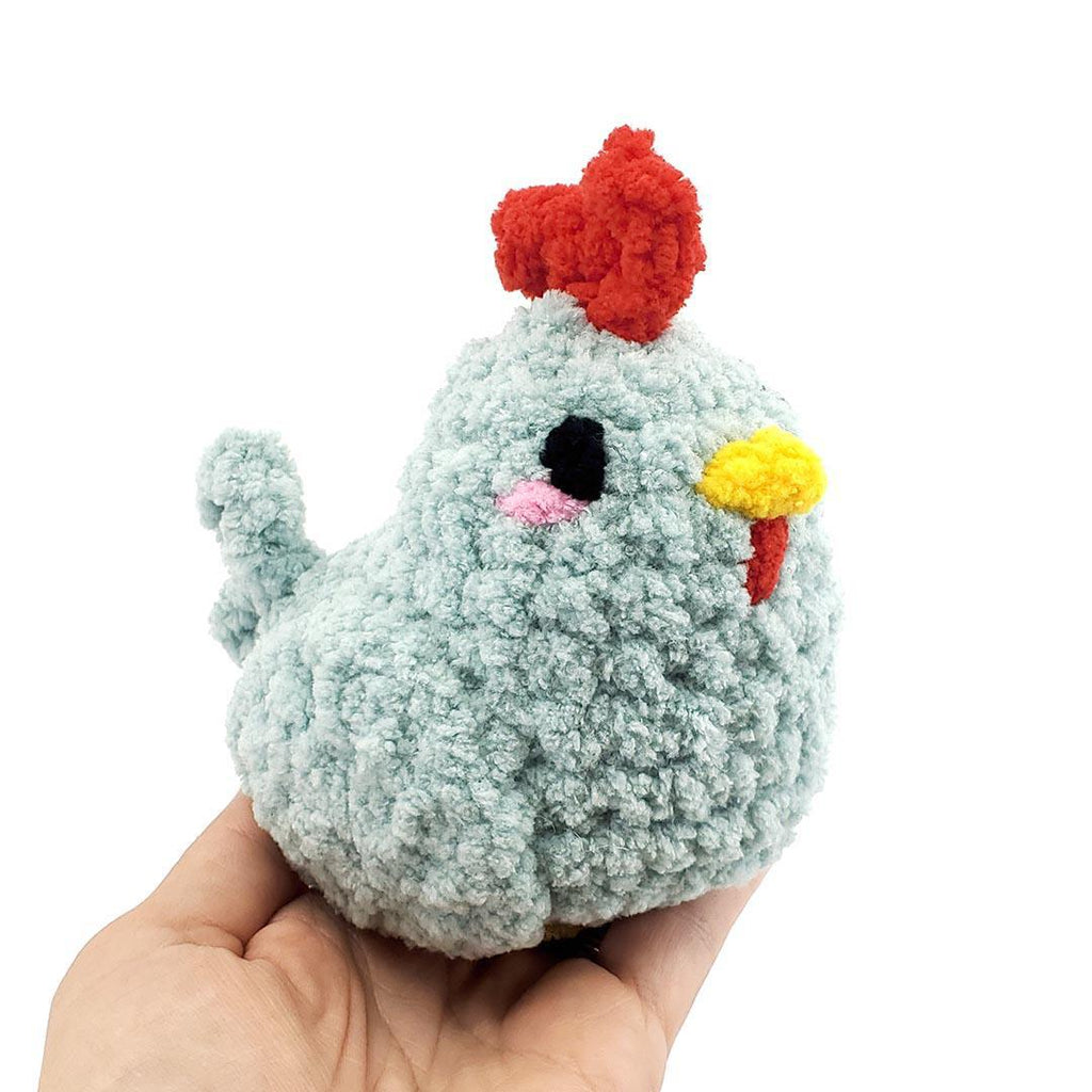 Plush Toy - Lil’ Hen (Blue) by Crittercrafts