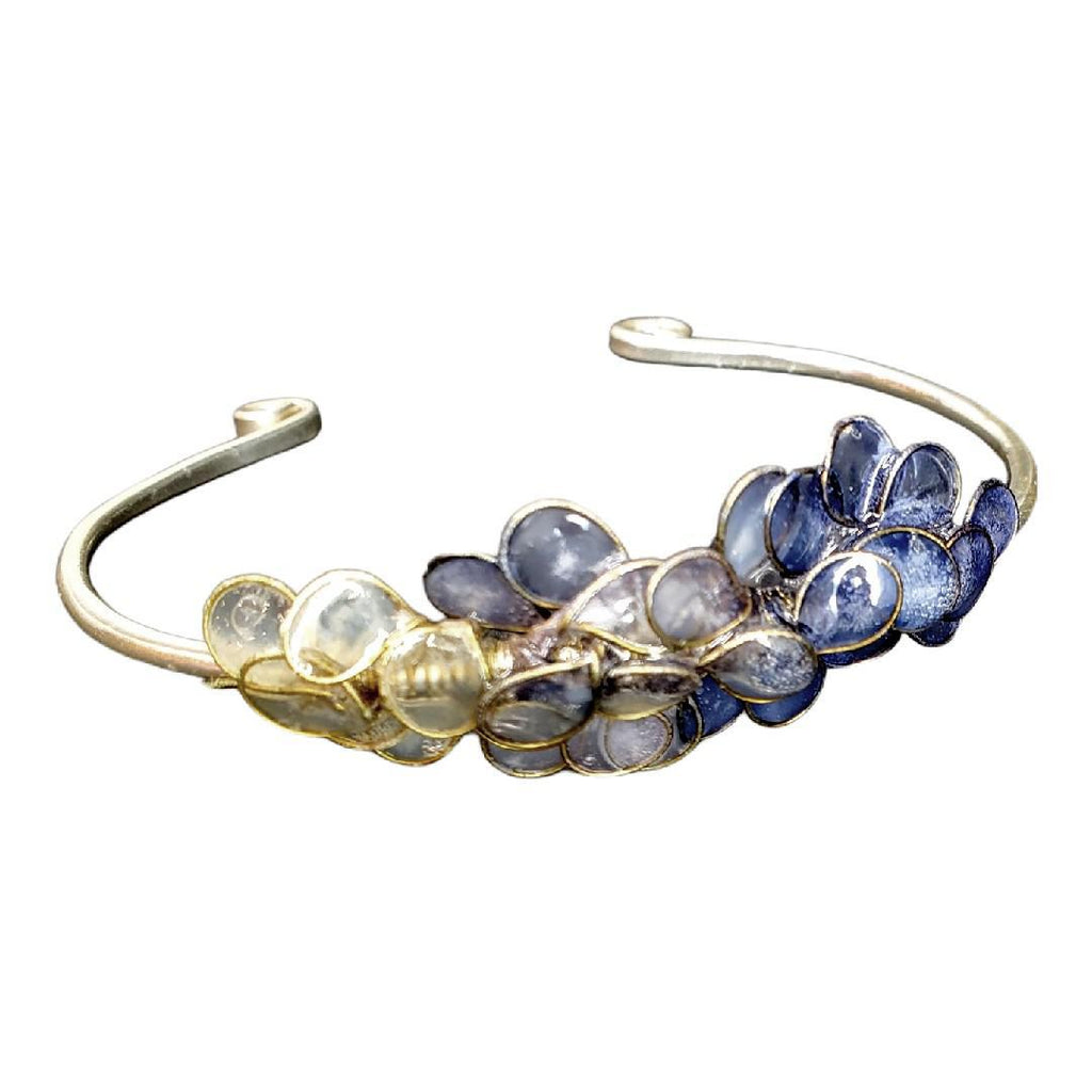 Bracelet - Indigo Petals Sterling Silver by Verso Jewelry