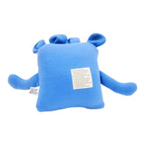 Plush - 14in - Large Chomper Buddy (Blue Rainbow Unicorn) by Peek A Boo Plush, image 4 of 7